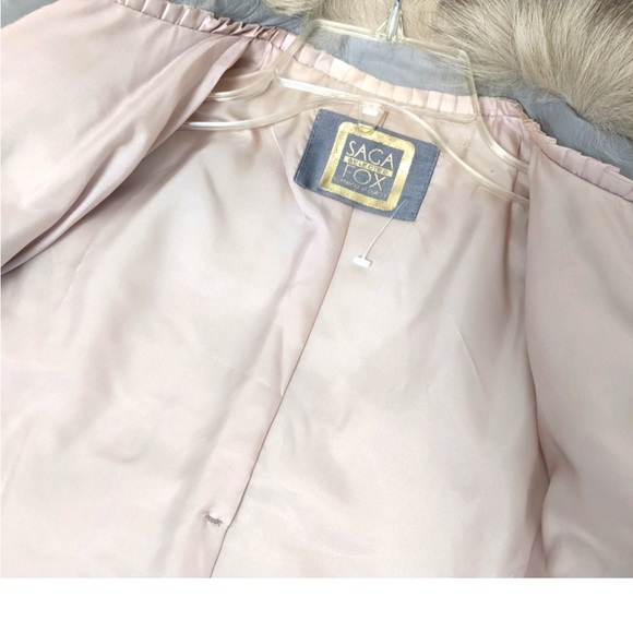 SAGA Fox Vintage Natural Blue Sable Fox Fur Women’s Jacket Size Small - Picture 10 of 14